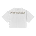T-Shirt Propaganda Logo Cropped White