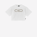 T-Shirt Propaganda Logo Cropped White