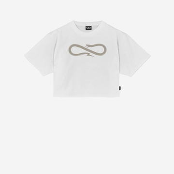 T-Shirt Propaganda Logo Cropped White