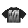 T-Shirt Propaganda Ribs Cropped Black