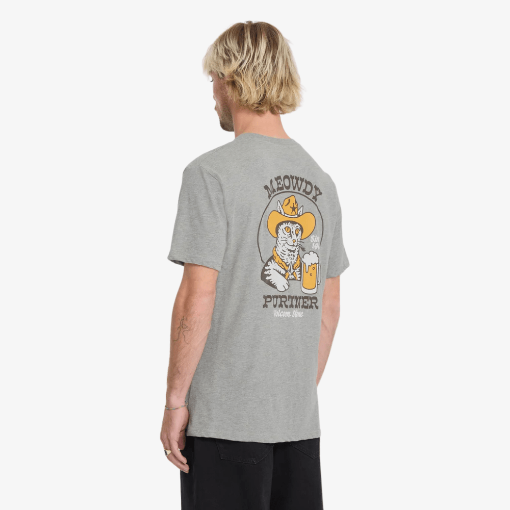T-Shirt Volcom Meowdy HTH Gray