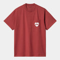 T-shirt Carhartt Amour Pocket tuscany white
