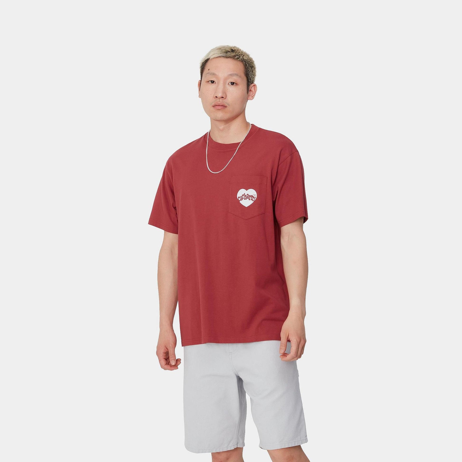 T-shirt Carhartt Amour Pocket tuscany white