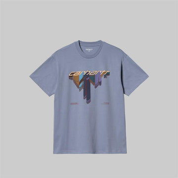 T-shirt Carhartt Diagram Script bay blue