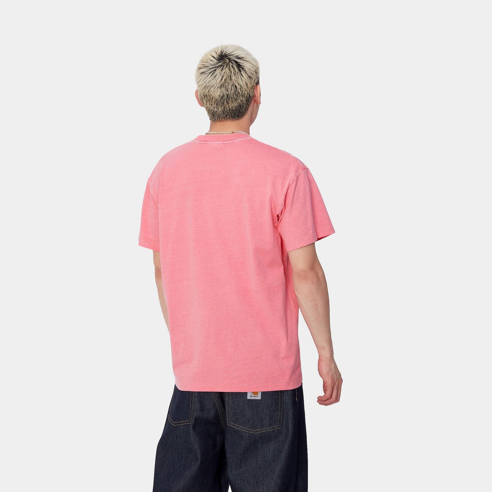 T-shirt Carhartt Duster Script charm pink dyed