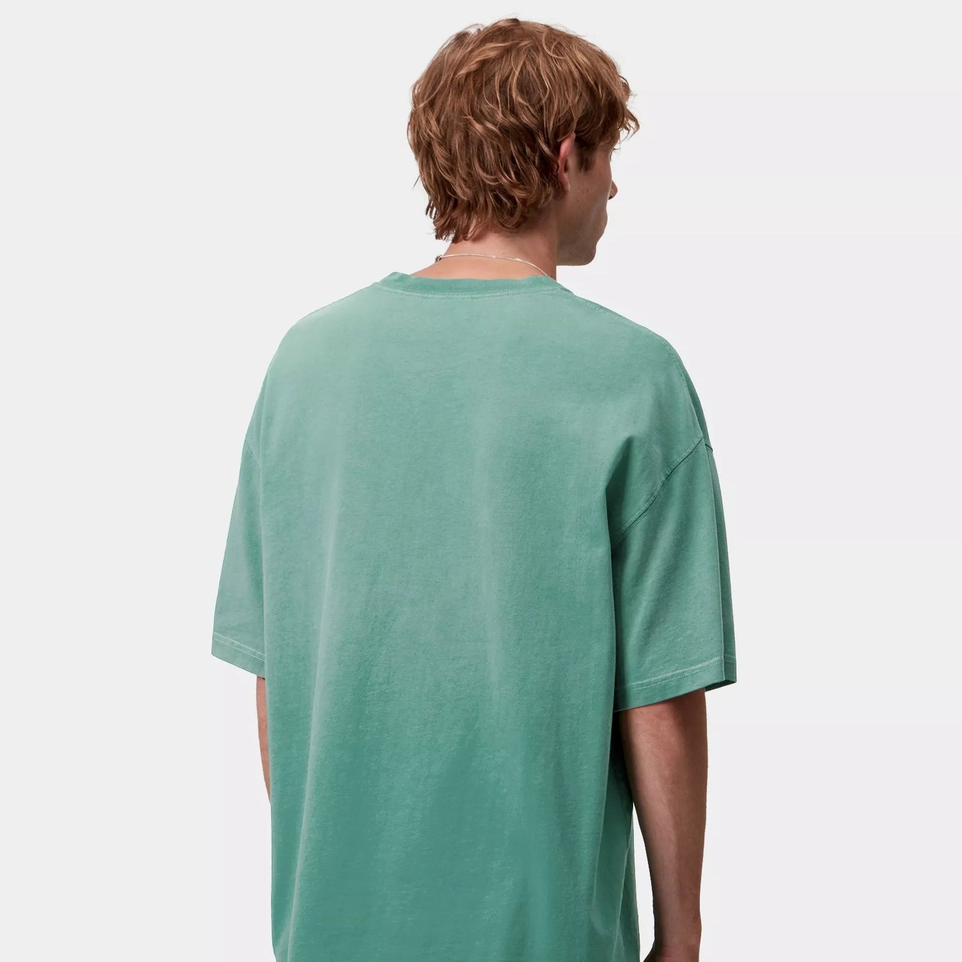 T-shirt Carhartt Hudson pocket chalk washed green