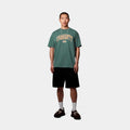 T-shirt Carhartt Lecture silver pine wash