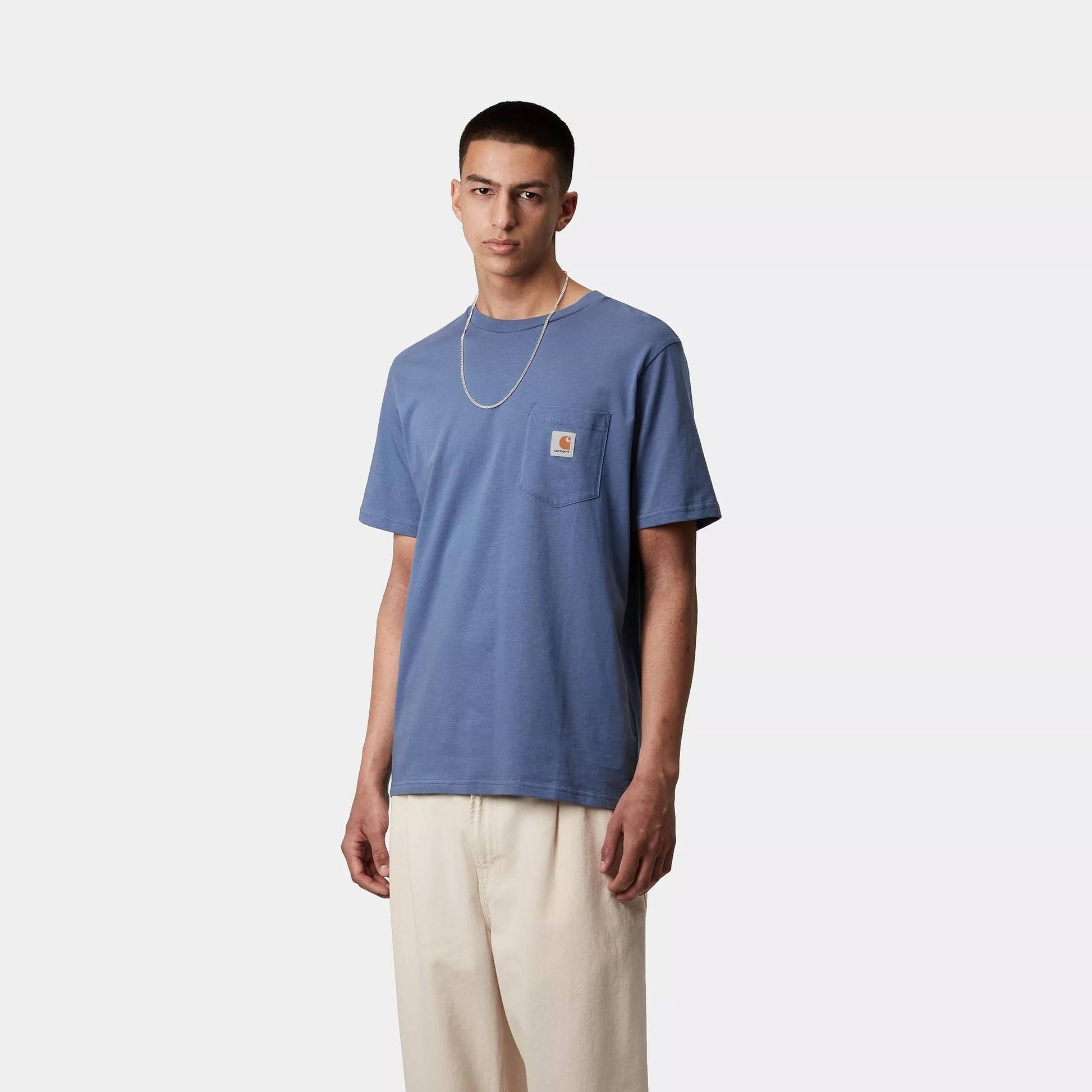 T-shirt Carhartt Pocket blue iris