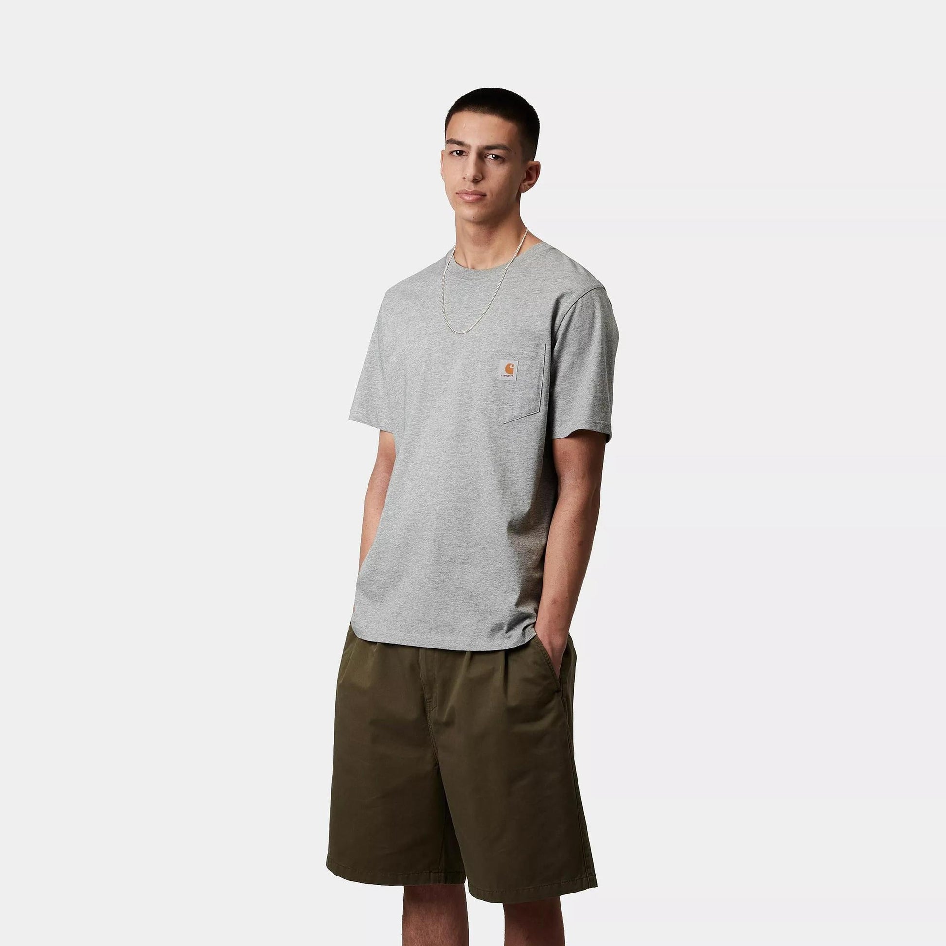 T-shirt Carhartt Pocket grey heather