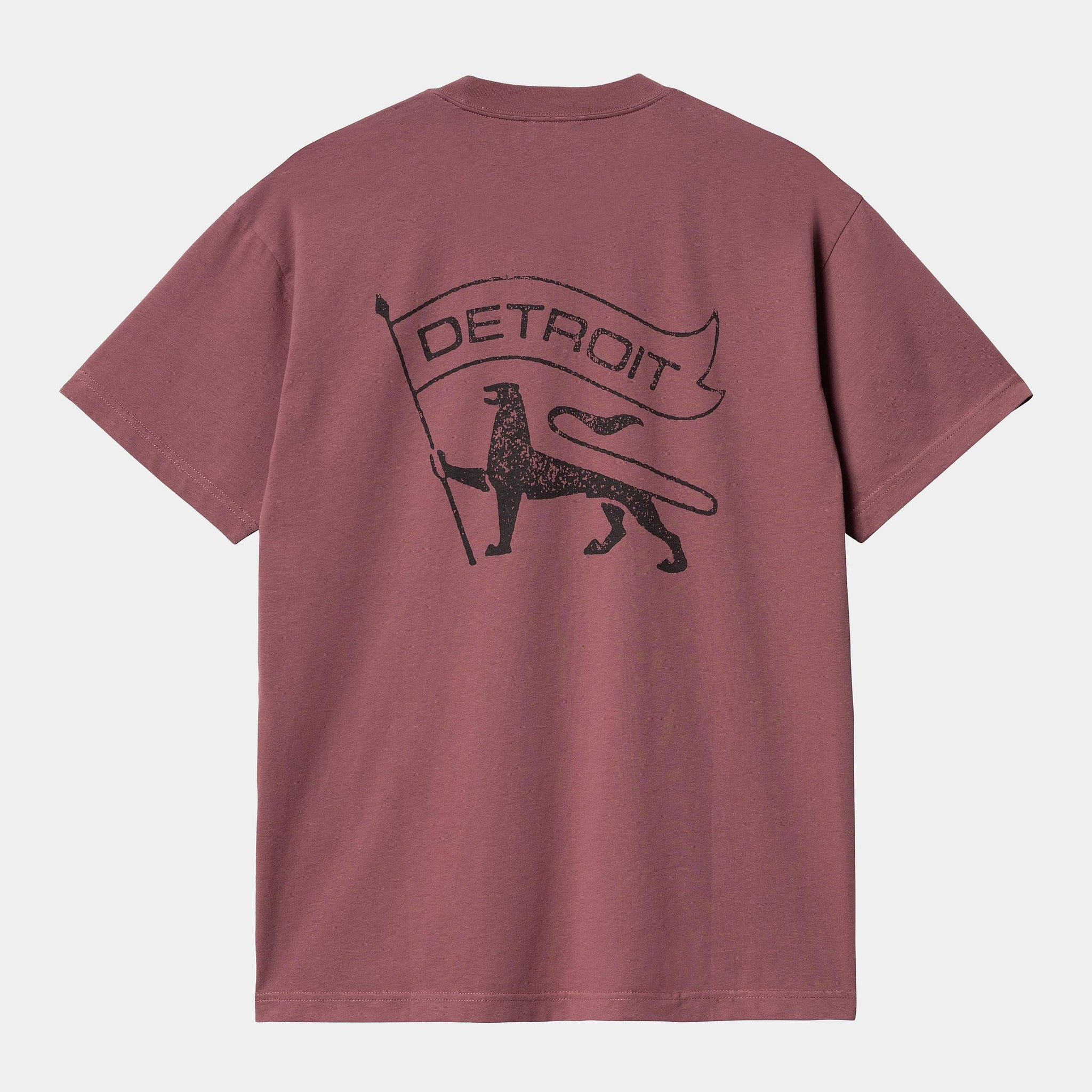 T-shirt Carhartt Stamp dusty fucsia black stone washed