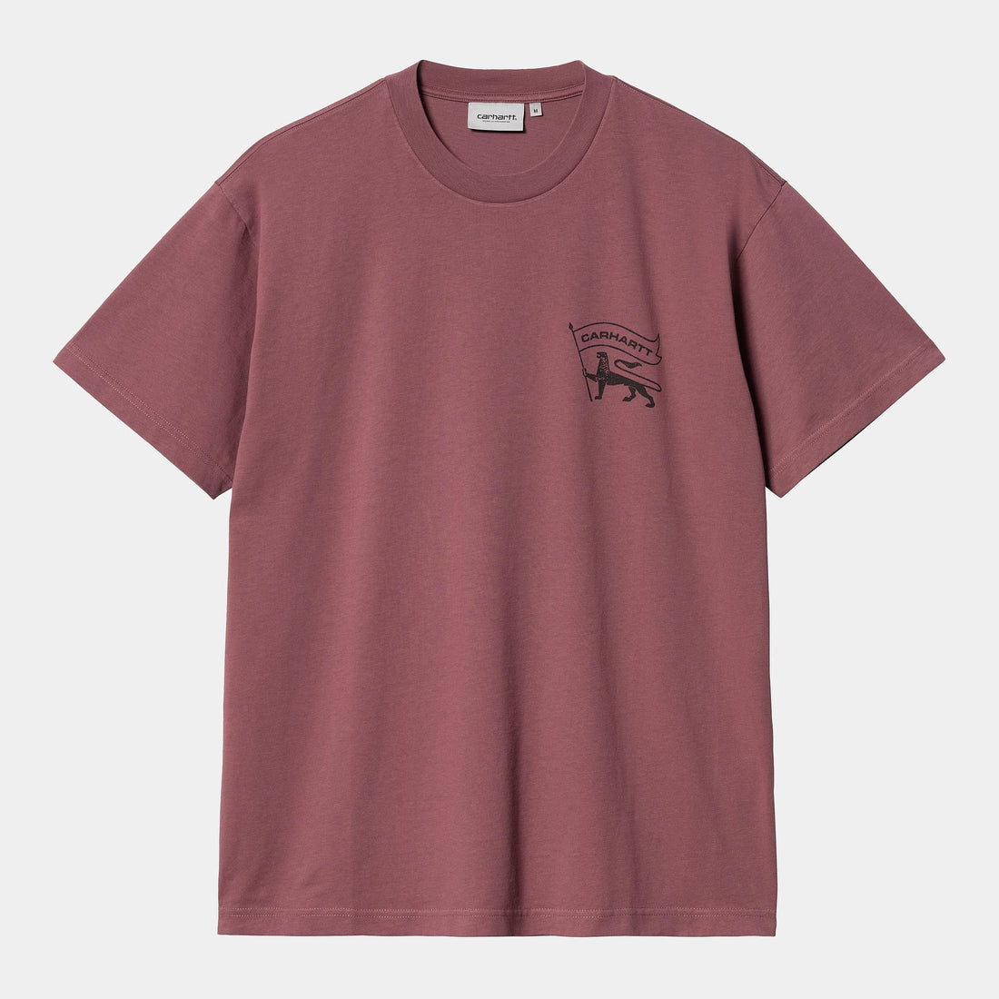 T-shirt Carhartt Stamp dusty fucsia black stone washed