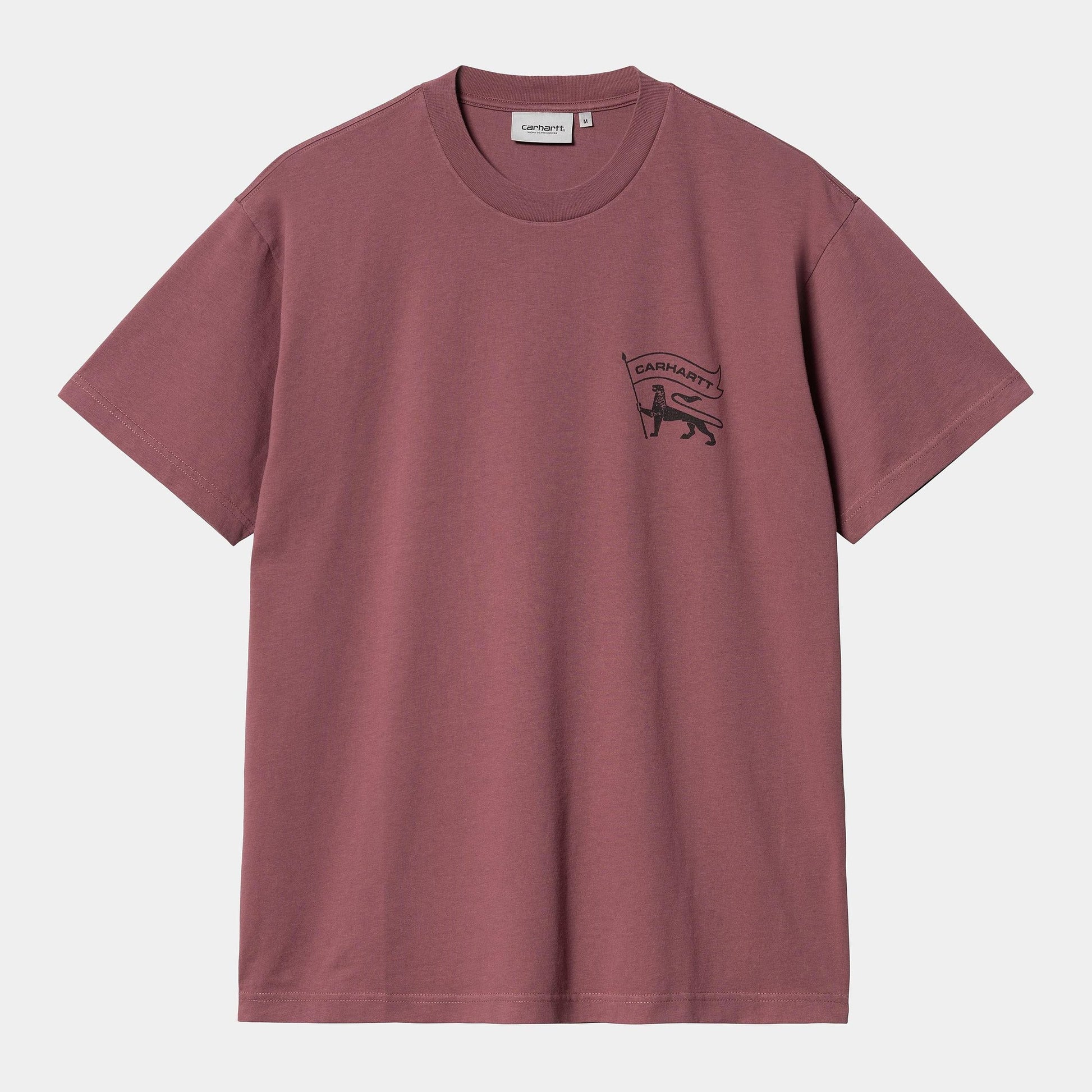 T-shirt Carhartt Stamp dusty fucsia black stone washed