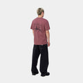 T-shirt Carhartt Stamp dusty fucsia black stone washed
