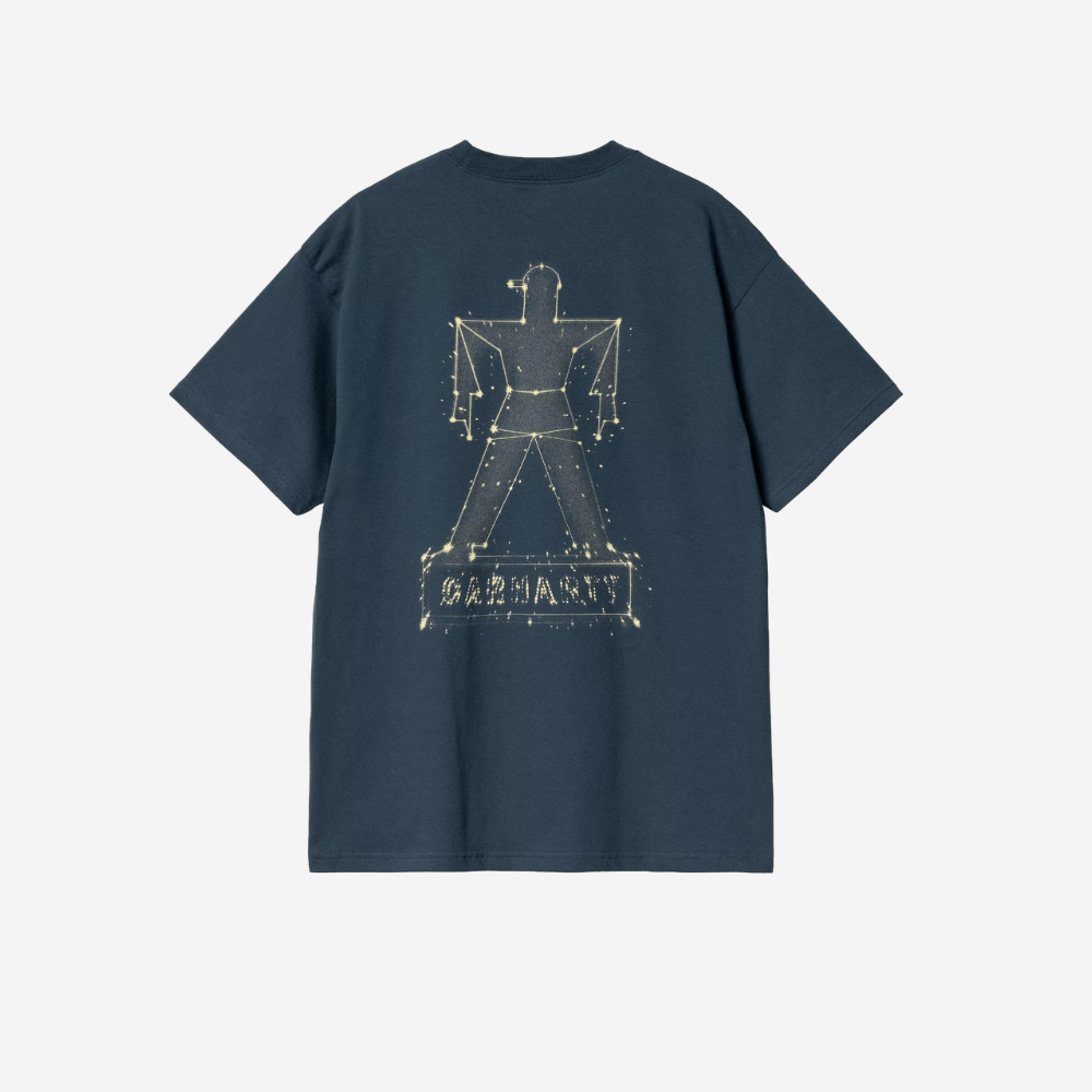 T-shirt Carhartt Stargazer dusky blue yellow
