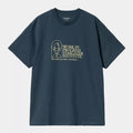 T-shirt Carhartt Stargazer dusky blue yellow