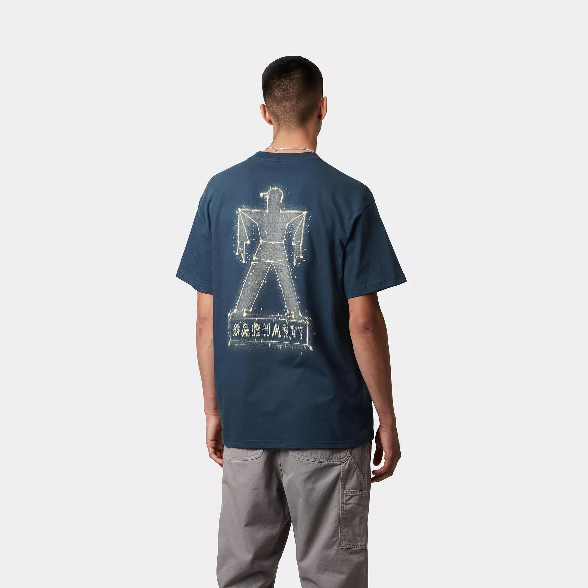 T-shirt Carhartt Stargazer dusky blue yellow