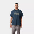 T-shirt Carhartt Stargazer dusky blue yellow