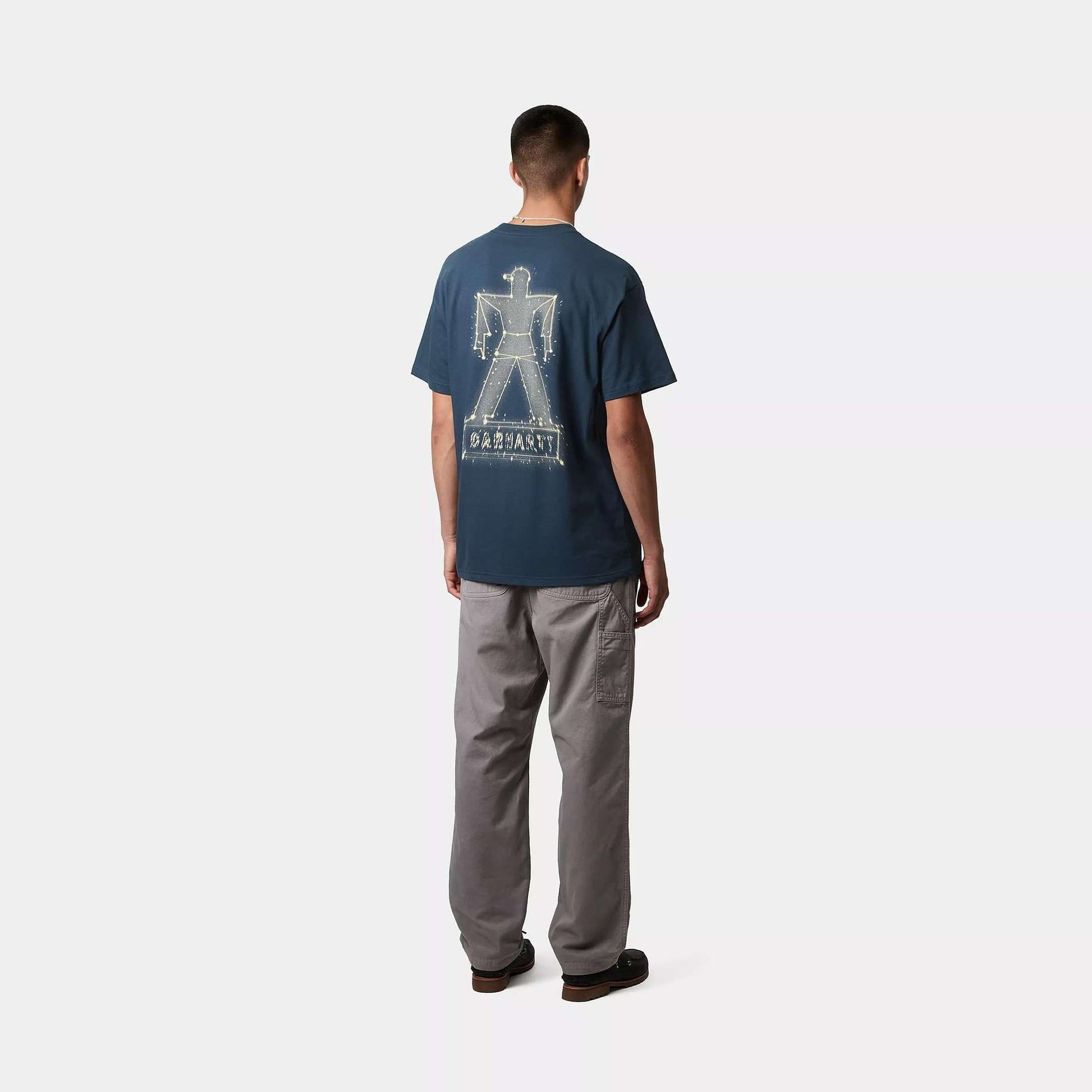 T-shirt Carhartt Stargazer dusky blue yellow