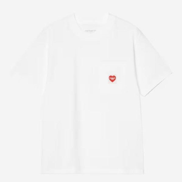 T shirt Carhartt W Heart PKT White