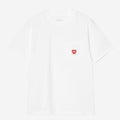 T shirt Carhartt W Heart PKT White
