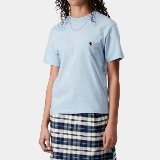 T shirt Carhartt W Pocket Aqua