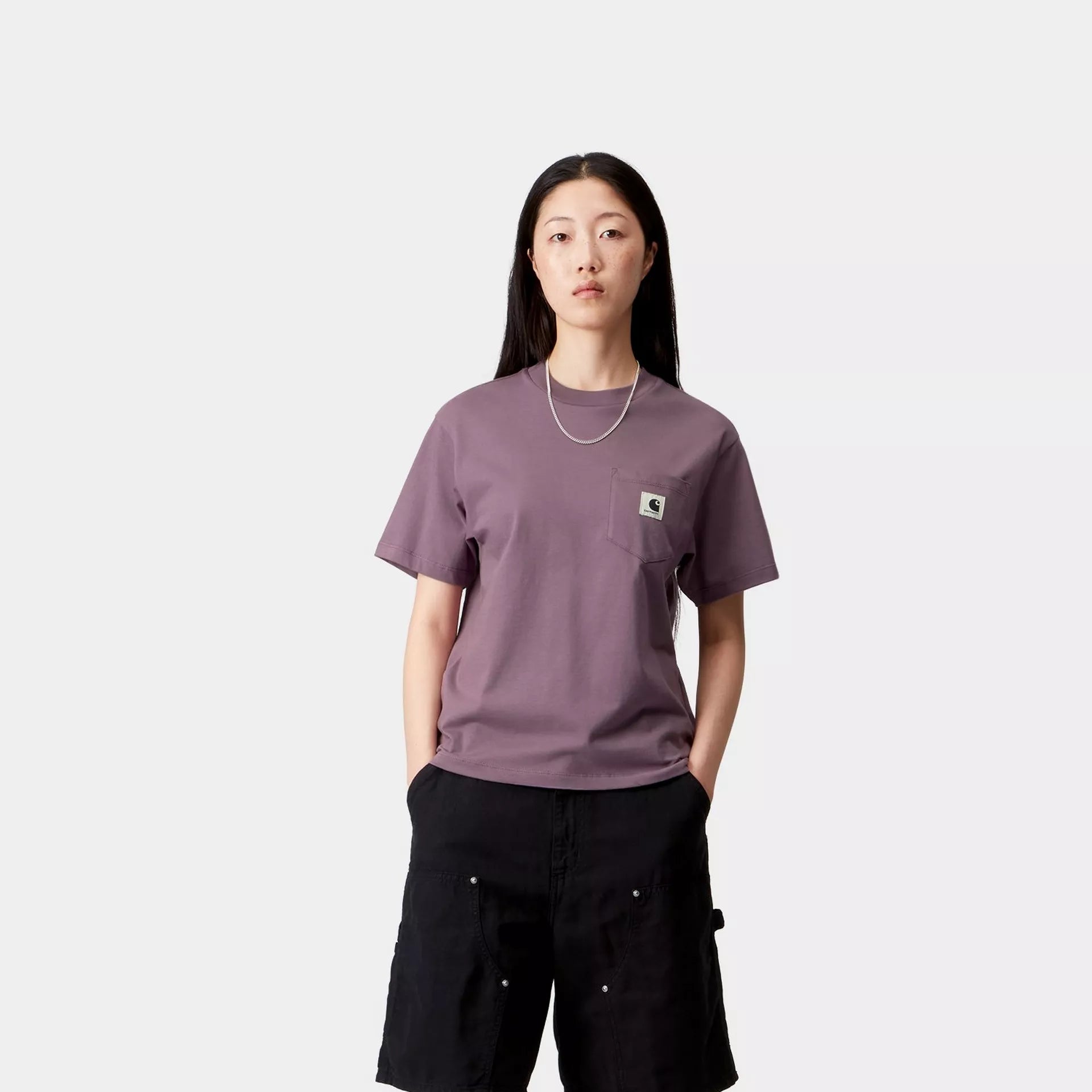 T shirt Carhartt W Pocket ss Phlox