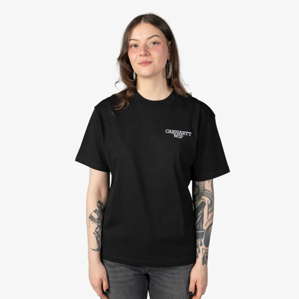 T shirt Carhartt W SS Hugging Cats Black