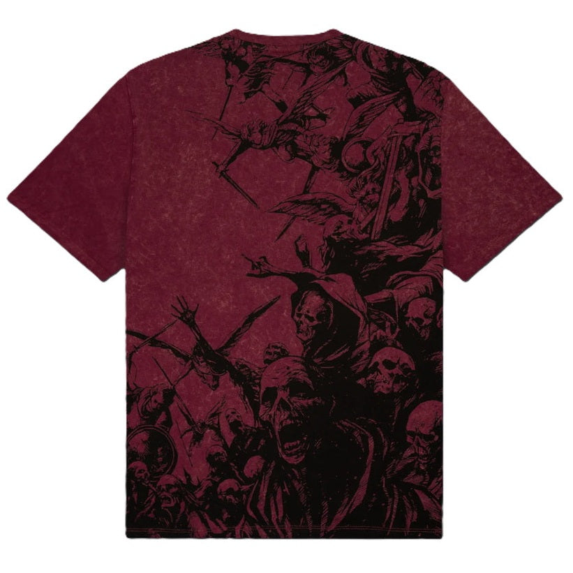 T-shirt Dolly Noire Heaven Falls Acid Red