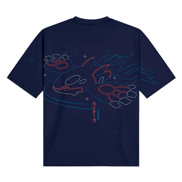 T-shirt Dolly Noire Kyogre Over Kimono Blue