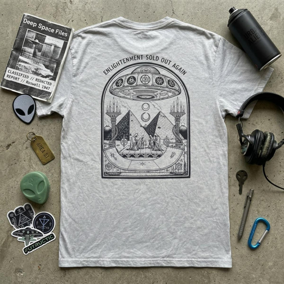 T-shirt Ghettoblaster Alien Ramp silver