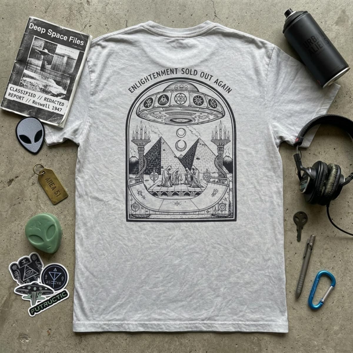 T-shirt Ghettoblaster Alien Ramp silver