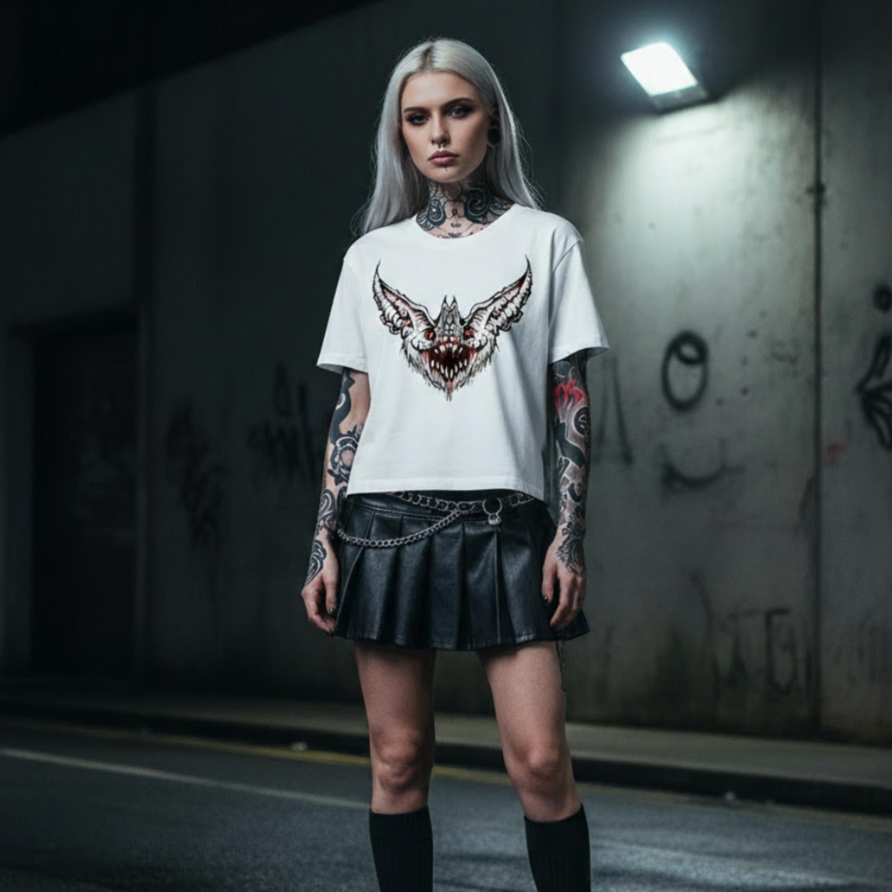 T-shirt Ghettoblaster Bat Loose white