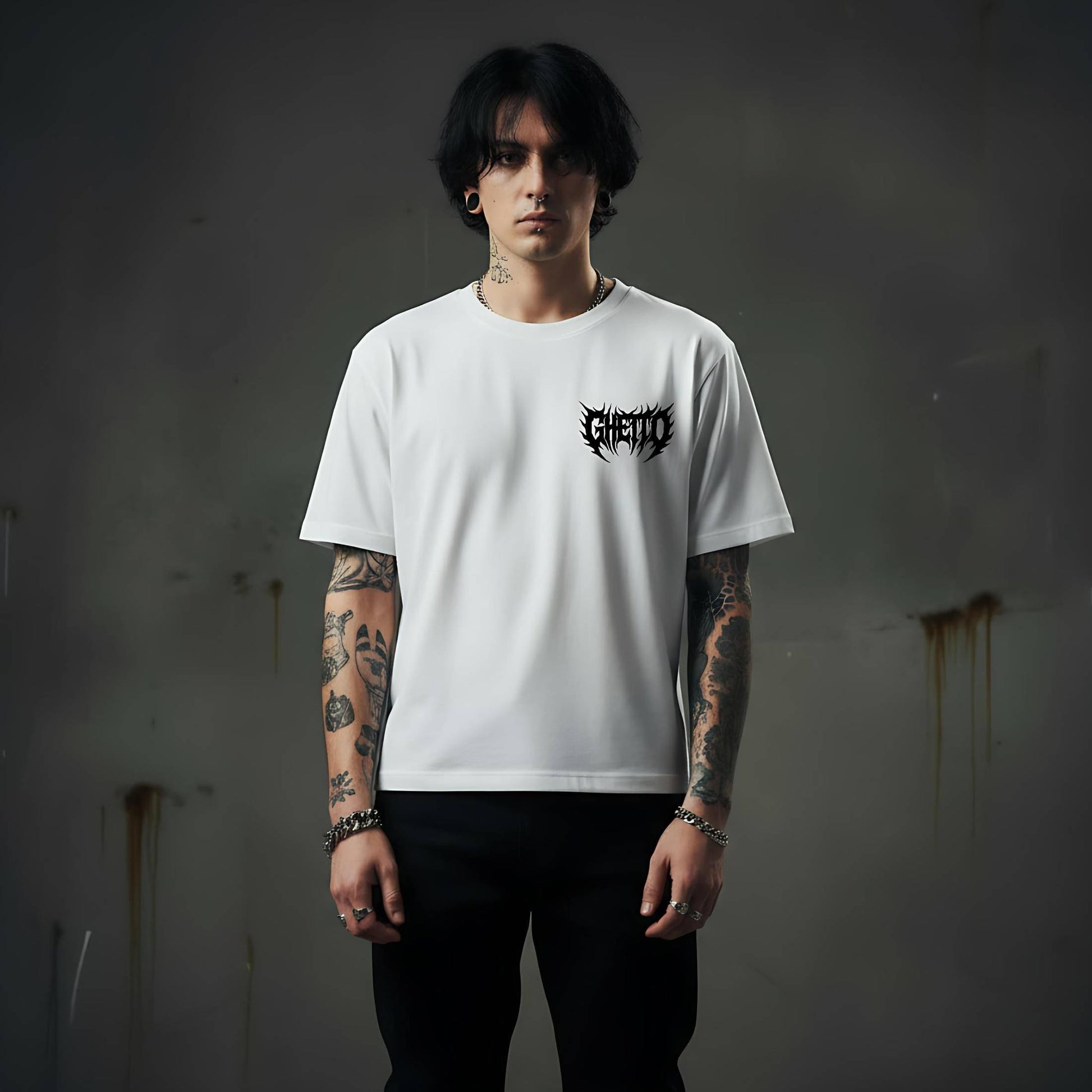 T-shirt Ghettoblaster Bat white 190gr