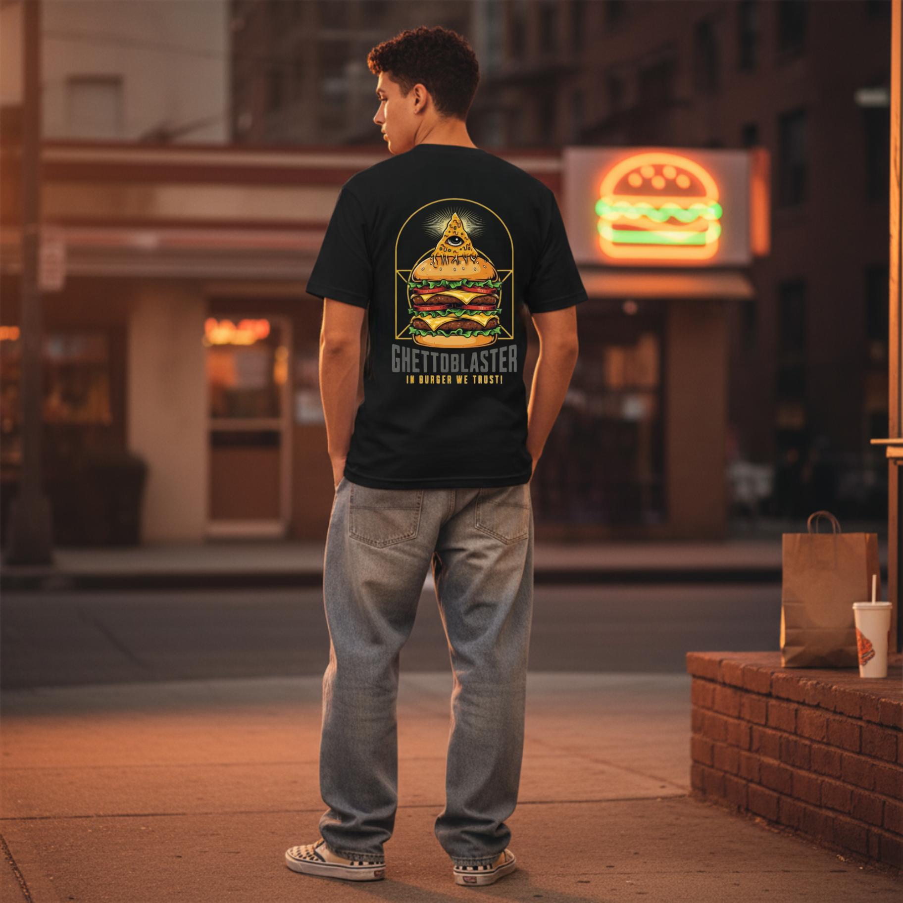 T-shirt Ghettoblaster Burger Trust black