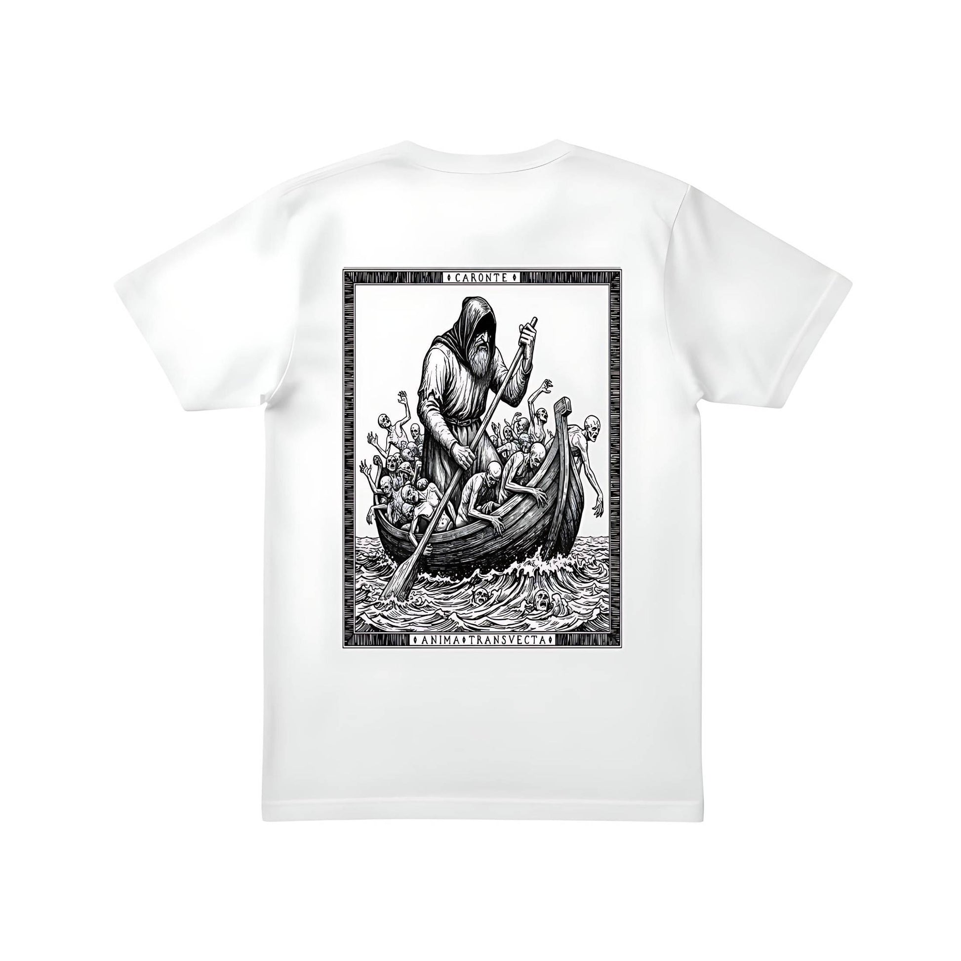 T-shirt Ghettoblaster Caronte Inferno white