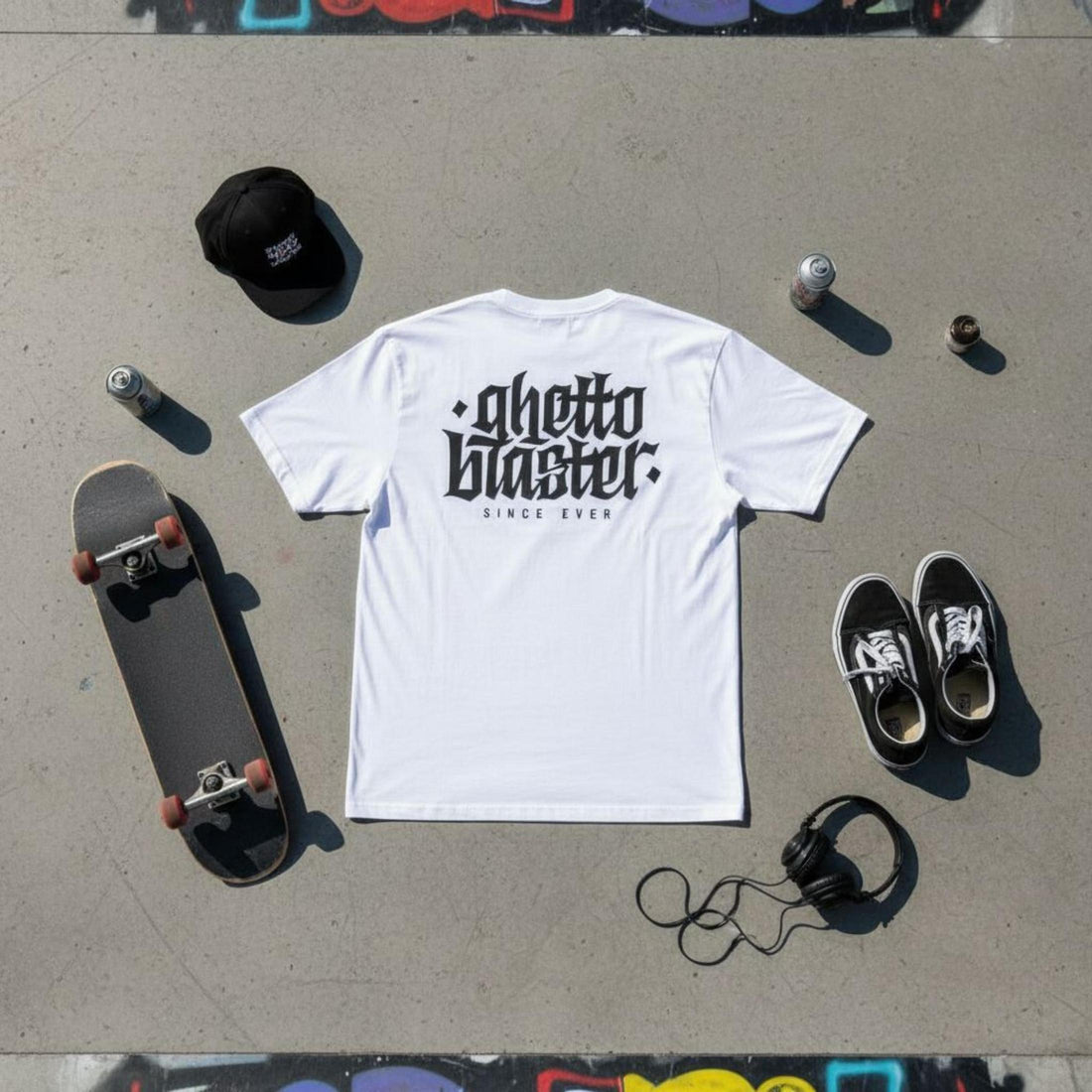 T-shirt Ghettoblaster Corporate white