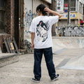 T-shirt Ghettoblaster Japan Samurai whi