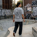 T-shirt Ghettoblaster Japan skeleton grey