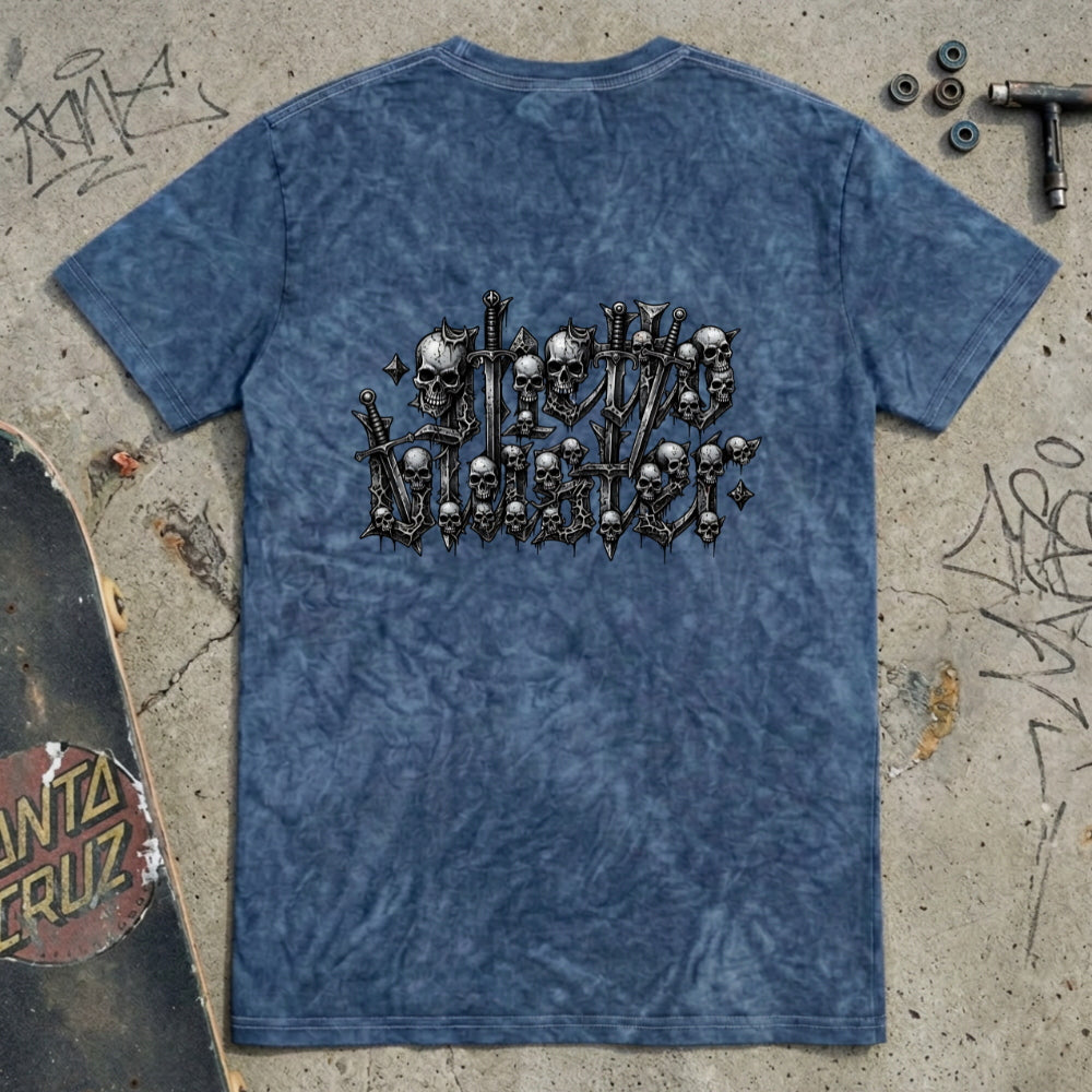 T-shirt Ghettoblaster Metal vintage blu
