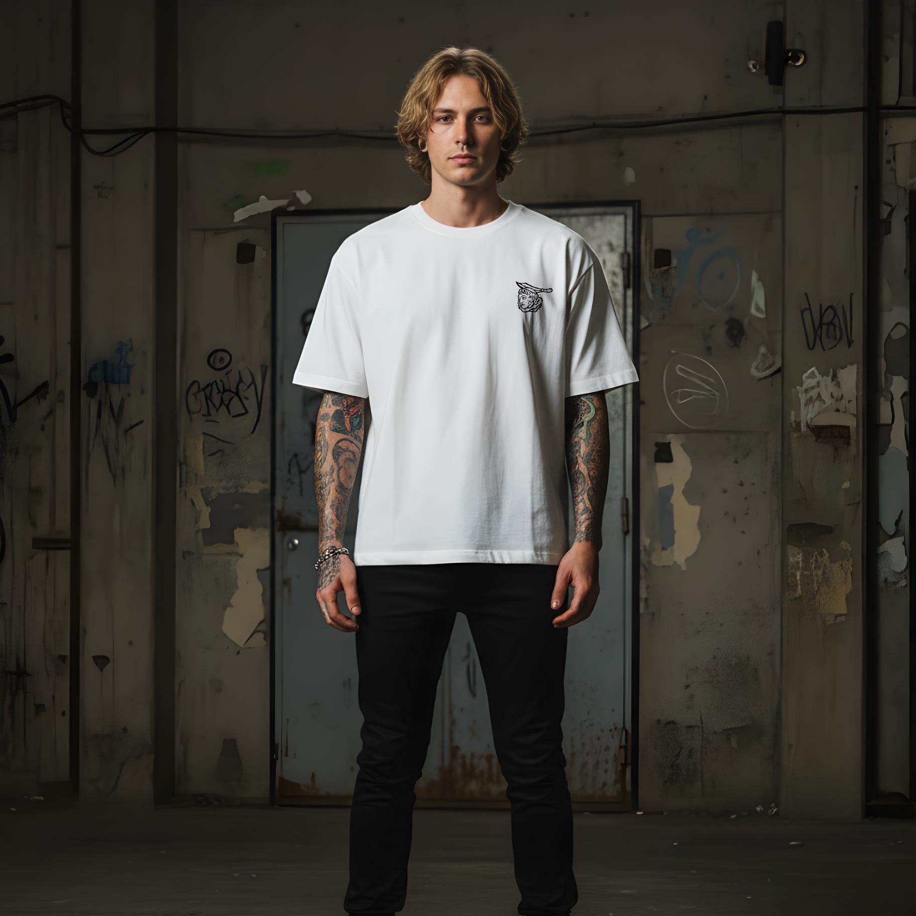 T-shirt Ghettoblaster Mouth white