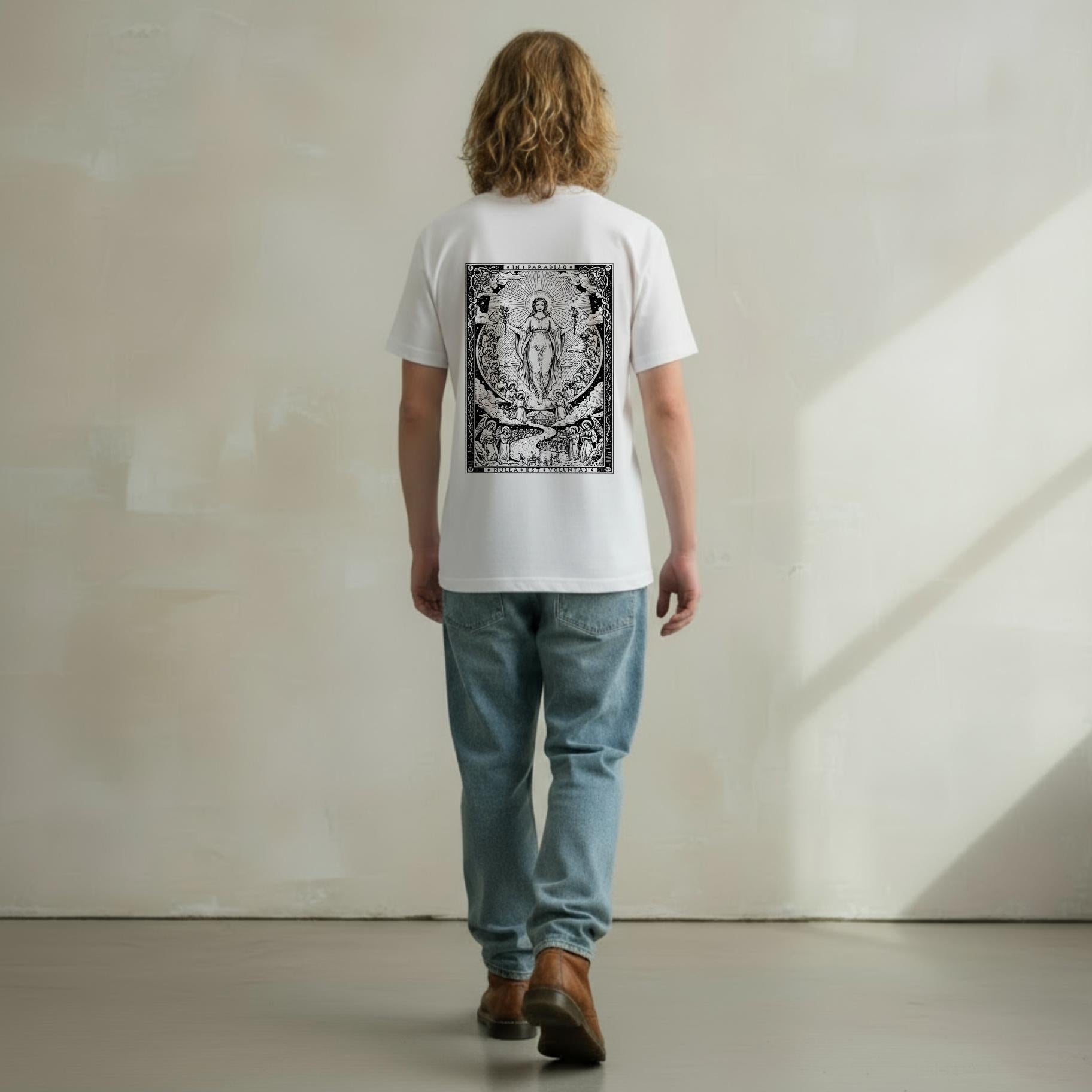 T-shirt Ghettoblaster Paradise white