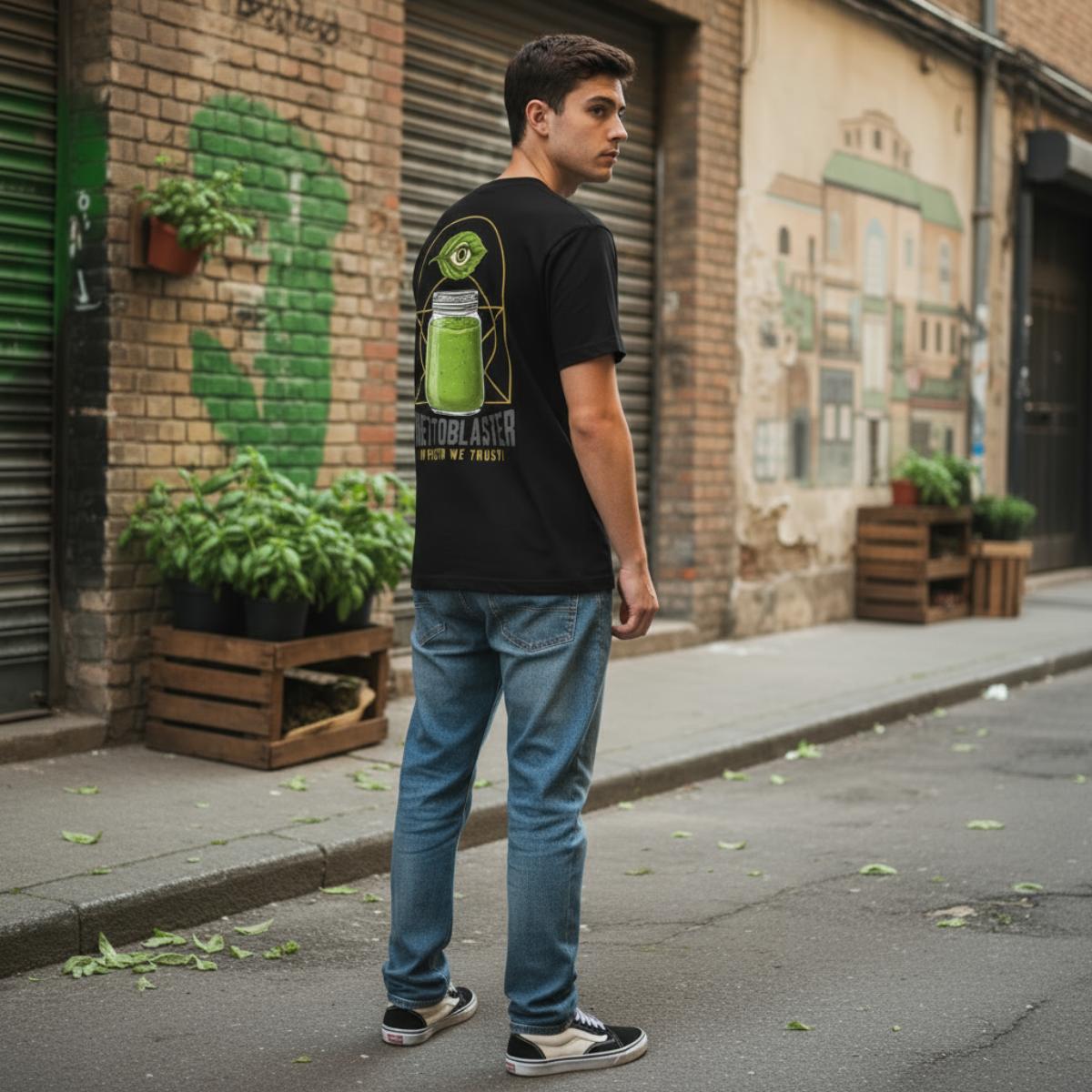 T-shirt Ghettoblaster Pesto Trust black