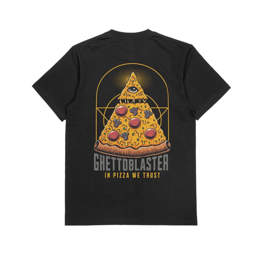 T-shirt Ghettoblaster Pizza black