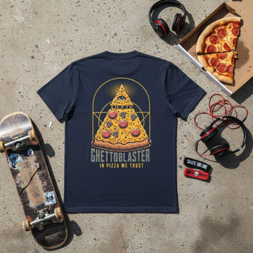T-shirt Ghettoblaster Pizza navy
