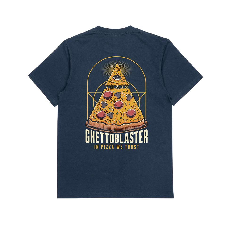 T-shirt Ghettoblaster Pizza navy