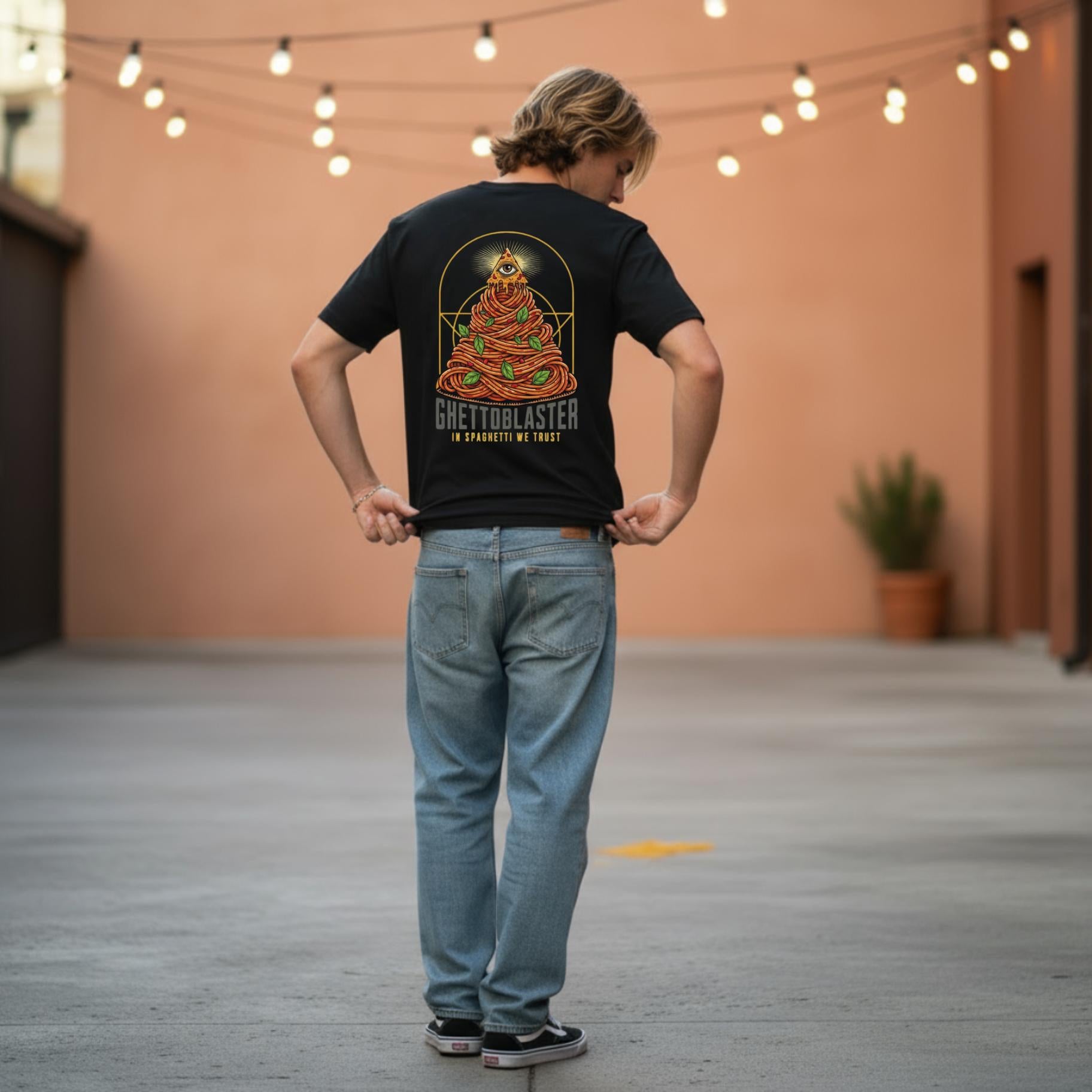 T-shirt Ghettoblaster Spaghetti Trust black