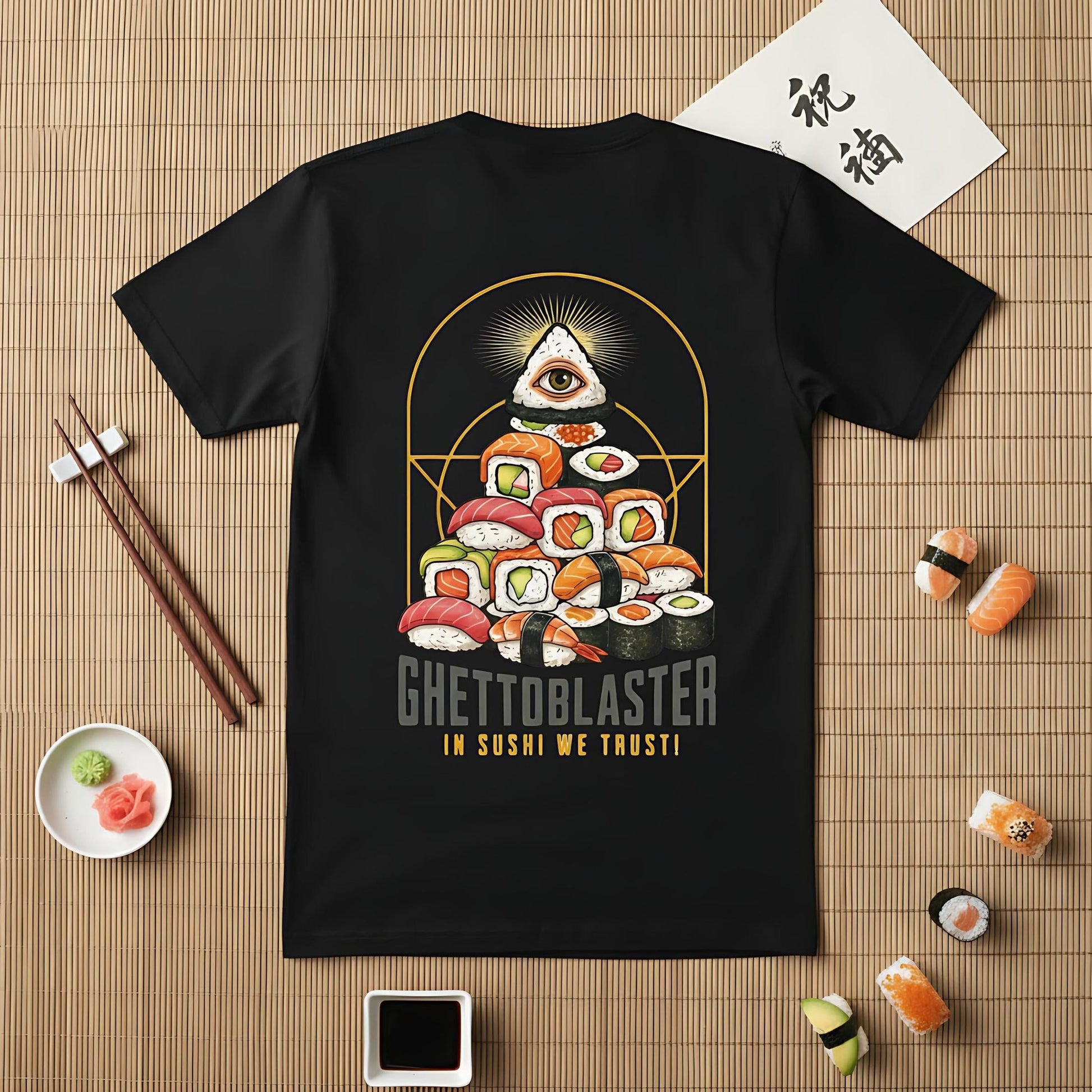 T-shirt Ghettoblaster Sushi Trust black
