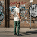 T-shirt Ghettoblaster Tarot Chalices off white