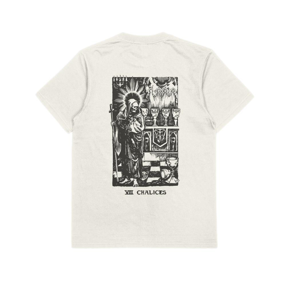 T-shirt Ghettoblaster Tarot Chalices off white