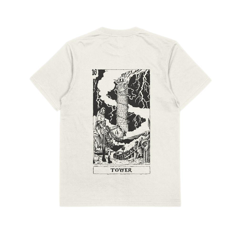 T-shirt Ghettoblaster Tarot Tower off white
